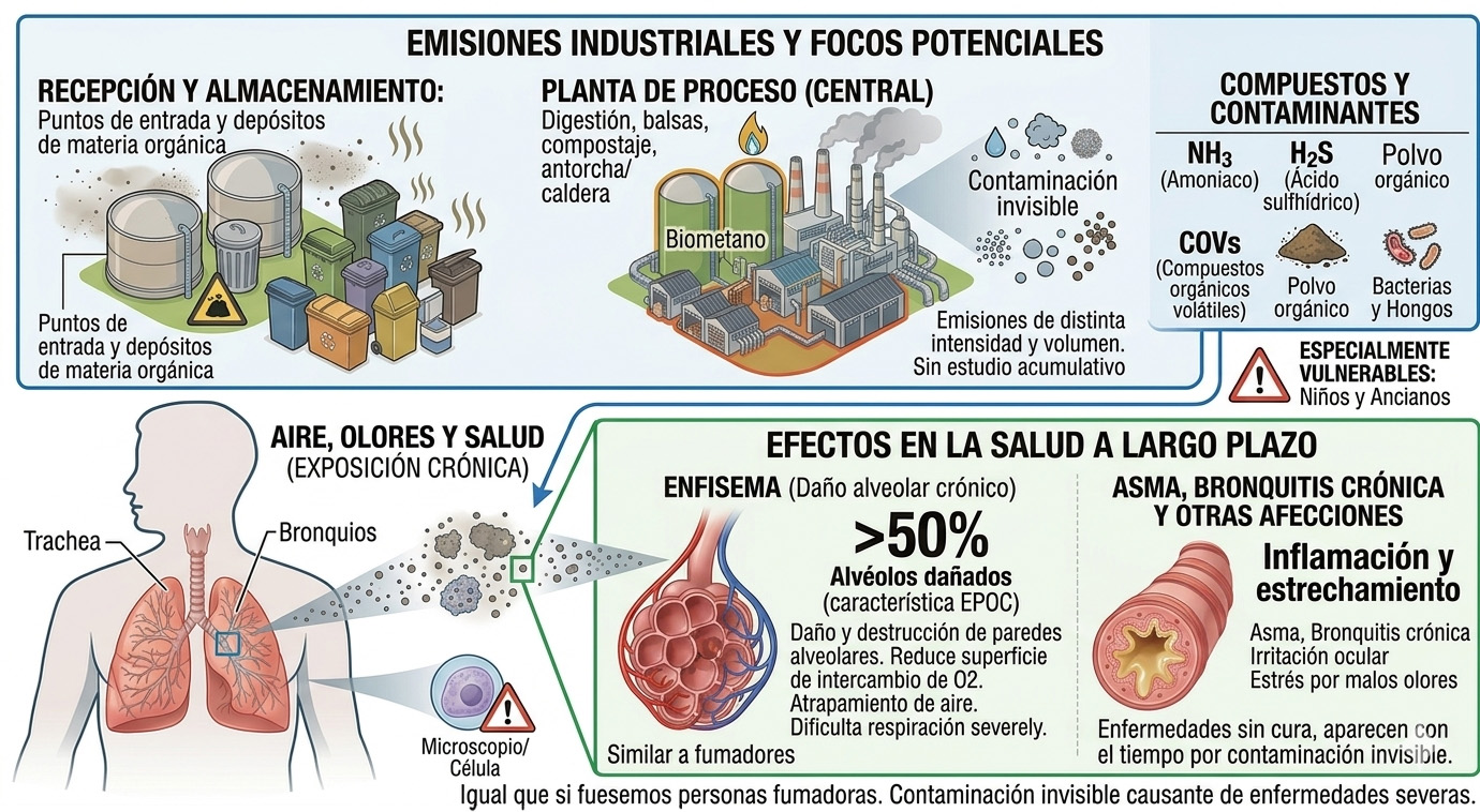 Enfermedades pulmonares asociadas a la exposición a contaminación del aire